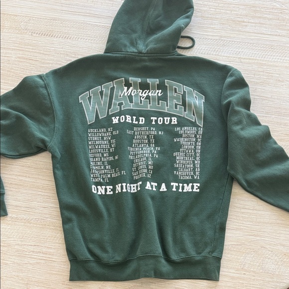 Wallen Forest Green Hoodie Sweater - Picture 5 of 5